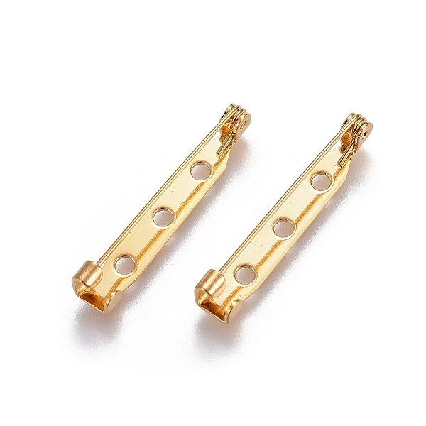 PandaHall 304 Stainless Steel Brooch Findings, Golden, 32x4.5mm, Pin: 0.68mm 304 Stainless Steel
PandaHall 304 Stainless Steel Brooch Findings, Golden, 32x4.5mm, Pin: 0.68mm 304 Stainless Steel