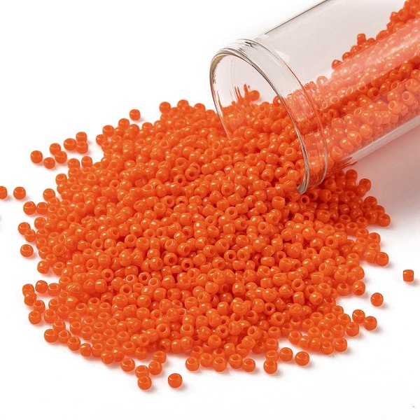 PandaHall TOHO Round Seed Beads, Japanese Seed Beads, (50A) Opaque Bright Orange, 11/0, 2.2mm, Hole: 0.8mm, about 1110pcs/bottle, 10g/bottle...
PandaHall TOHO Round Seed Beads, Japanese Seed Beads, (50A) Opaque Bright Orange, 11/0, 2.2mm, Hole: 0.8mm, about 1110pcs/bottle, 10g/bottle...