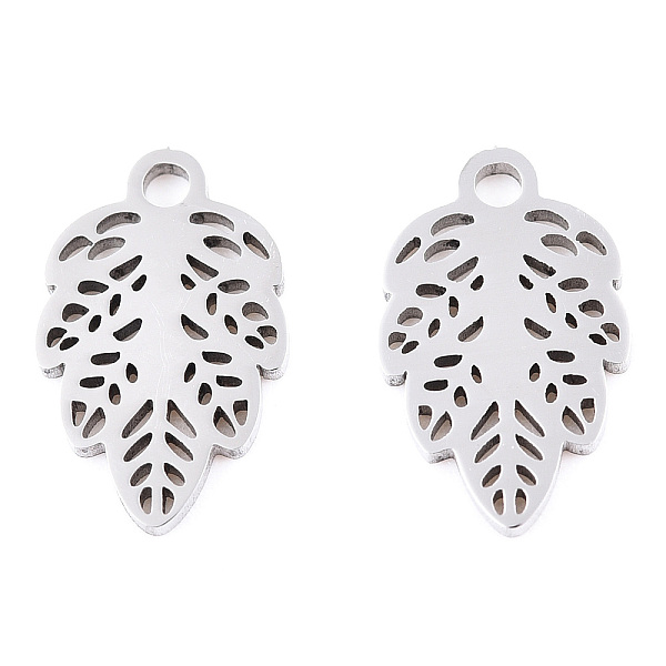 PandaHall 304 Stainless Steel Pendants, Leaf Charm, Stainless Steel Color, 12x7.5x1mm, Hole: 1.4mm 304 Stainless Steel Leaf
PandaHall 304 Stainless Steel Pendants, Leaf Charm, Stainless Steel Color, 12x7.5x1mm, Hole: 1.4mm 304 Stainless Steel Leaf