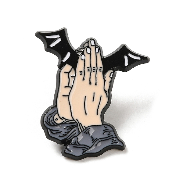 PandaHall Black Zinc Alloy Brooches, Praying Hand Enamel Pins, Bat, 28x26x1.5mm Alloy+Enamel Bat Black
PandaHall Black Zinc Alloy Brooches, Praying Hand Enamel Pins, Bat, 28x26x1.5mm Alloy+Enamel Bat Black
