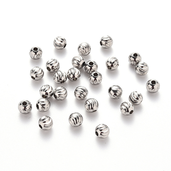 PandaHall 201 Stainless Steel Corrugated Beads, Round, Stainless Steel Color, 5x4.5mm, Hole: 1.8mm 201 Stainless Steel Round
PandaHall 201 Stainless Steel Corrugated Beads, Round, Stainless Steel Color, 5x4.5mm, Hole: 1.8mm 201 Stainless Steel Round