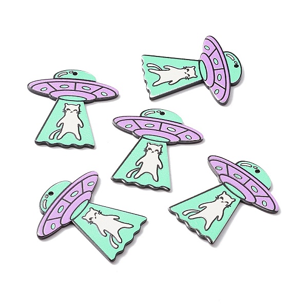 PandaHall Opaque Acrylic Pendants, UFO with Cat, Medium Orchid, 39x36.5x2mm, Hole: 1.8mm Acrylic Others
PandaHall Opaque Acrylic Pendants, UFO with Cat, Medium Orchid, 39x36.5x2mm, Hole: 1.8mm Acrylic Others