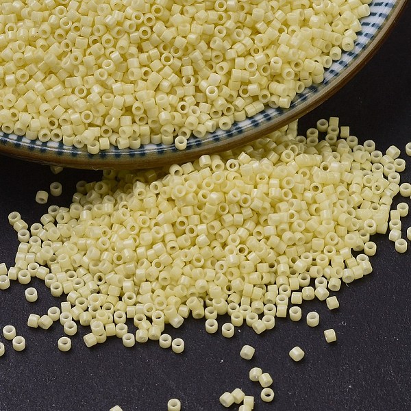 PandaHall MIYUKI Delica Beads, Cylinder, Japanese Seed Beads, 11/0, (DB2101) Duracoat Dyed Opaque Light Lemon Ice, 1.3x1.6mm, Hole: 0.8mm..., Yellow
PandaHall MIYUKI Delica Beads, Cylinder, Japanese Seed Beads, 11/0, (DB2101) Duracoat Dyed Opaque Light Lemon Ice, 1.3x1.6mm, Hole: 0.8mm..., Yellow