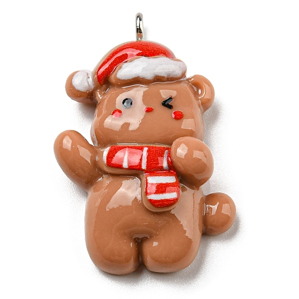 PandaHall Opaque Resin Pendants, Christmas Charms with Platinum Plated Iron Loops, Bear, 32x22x9mm, Hole: 2mm Iron+Resin Bear
PandaHall Opaque Resin Pendants, Christmas Charms with Platinum Plated Iron Loops, Bear, 32x22x9mm, Hole: 2mm Iron+Resin Bear