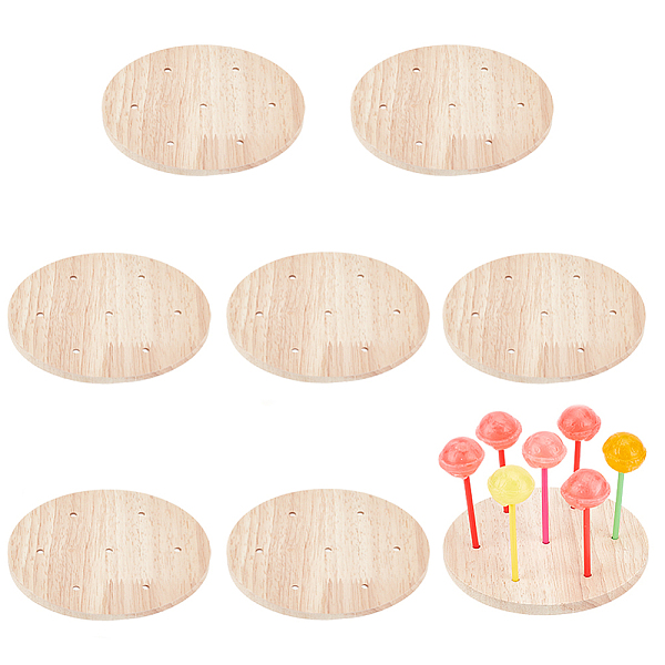PandaHall Round Natural Wood Lollipop Display Stands, Cake Pop Display Holder for Baby Showers, Birthday Party, Navajo White, 12x0.8cm Wood
PandaHall Round Natural Wood Lollipop Display Stands, Cake Pop Display Holder for Baby Showers, Birthday Party, Navajo White, 12x0.8cm Wood