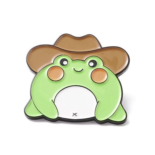 PandaHall Frog Enamel Pin, Animal Alloy Badge for Backpack Clothes, Electrophoresis Black, Green, 29x27x2mm, Pin: 1mm Alloy+Enamel Green
PandaHall Frog Enamel Pin, Animal Alloy Badge for Backpack Clothes, Electrophoresis Black, Green, 29x27x2mm, Pin: 1mm Alloy+Enamel Green