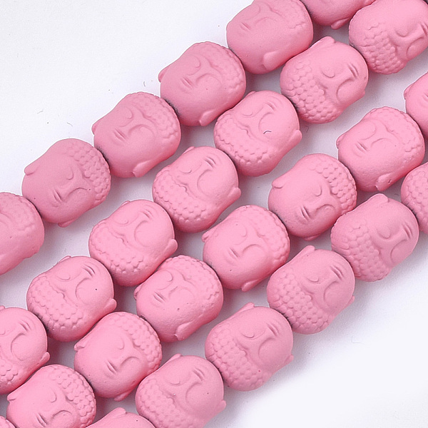PandaHall Spray Painted Non-magnetic Synthetic Hematite Beads Strands, Matte Style, Buddha Head, Pink, 10x9x7.5mm, Hole: 1mm, about...
PandaHall Spray Painted Non-magnetic Synthetic Hematite Beads Strands, Matte Style, Buddha Head, Pink, 10x9x7.5mm, Hole: 1mm, about...