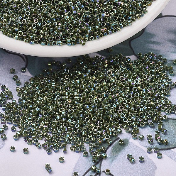 PandaHall MIYUKI Delica Beads, Cylinder, Japanese Seed Beads, 11/0, (DB1575) Opaque Avocado AB, 1.3x1.6mm, Hole: 0.8mm, about 10000pcs/bag..., Green
PandaHall MIYUKI Delica Beads, Cylinder, Japanese Seed Beads, 11/0, (DB1575) Opaque Avocado AB, 1.3x1.6mm, Hole: 0.8mm, about 10000pcs/bag..., Green