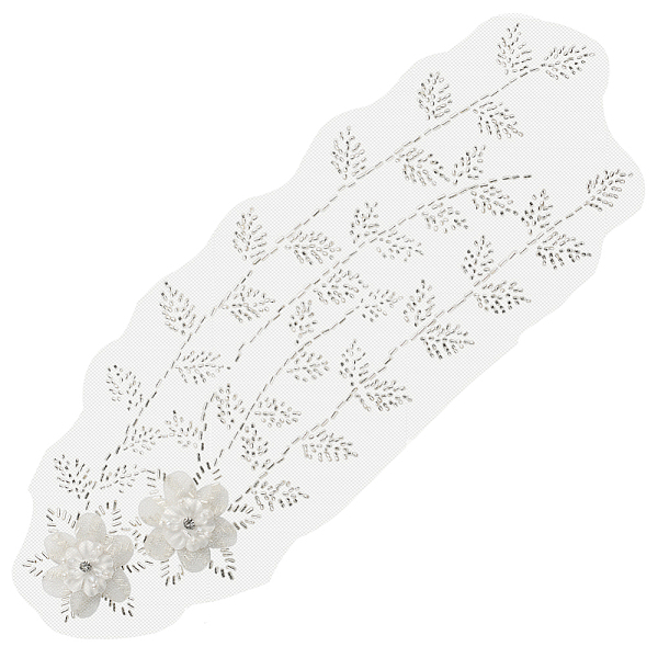 PandaHall 3D Flower Pattern Rayon & Polyester Sew on Appliques, Glass & Resin Beaded Appliques, White, 355x127x3~7.5mm Polyester Flower...
PandaHall 3D Flower Pattern Rayon & Polyester Sew on Appliques, Glass & Resin Beaded Appliques, White, 355x127x3~7.5mm Polyester Flower...