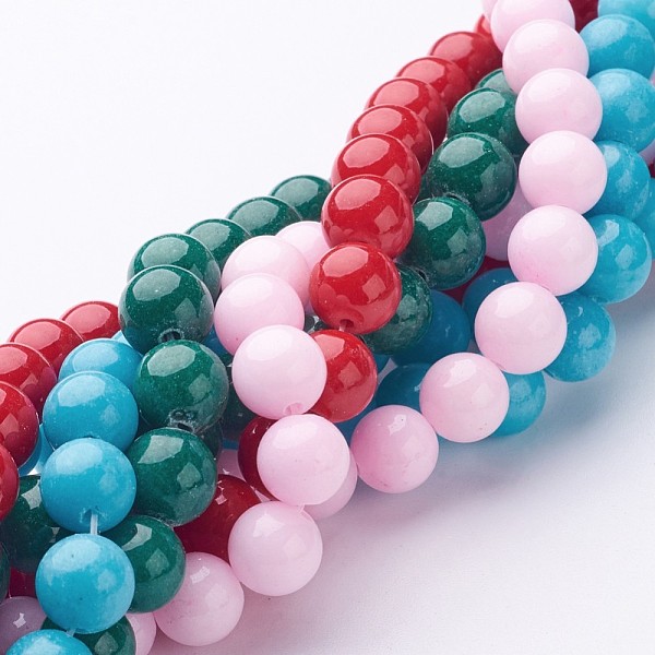PandaHall Natural Dyed Yellow Jade Gemstone Bead Strands, Round, Mixed Color, 10mm, Hole: 1mm, about 40pcs/strand, 15.7 inch Yellow Jade..., Multicolor
PandaHall Natural Dyed Yellow Jade Gemstone Bead Strands, Round, Mixed Color, 10mm, Hole: 1mm, about 40pcs/strand, 15.7 inch Yellow Jade..., Multicolor