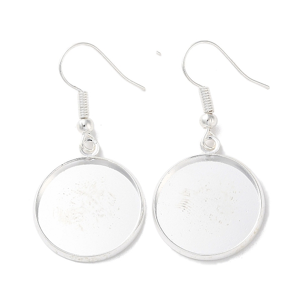 PandaHall Rack Plating Iron Earring Hooks, with Blank Round Trays, Flat Round, Silver, 41mm, Pin: 0.7mm Iron Flat Round
PandaHall Rack Plating Iron Earring Hooks, with Blank Round Trays, Flat Round, Silver, 41mm, Pin: 0.7mm Iron Flat Round