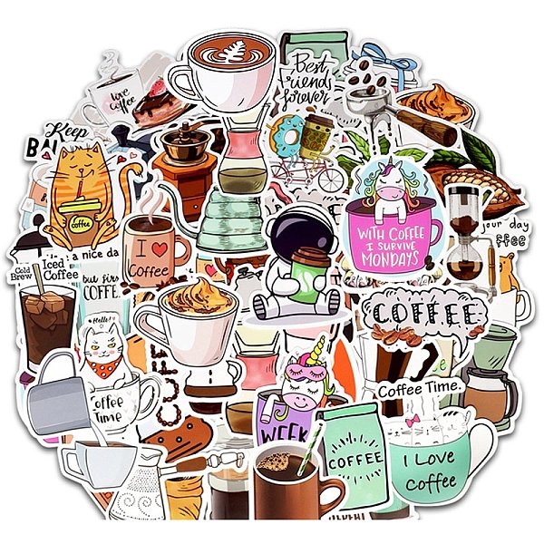 PandaHall 50Pcs PVC Self-Adhesive Cartoon Stickers, Waterproof Decals for Party Decorative Presents, Kid's Art Craft, Drink, 50~100mm...
PandaHall 50Pcs PVC Self-Adhesive Cartoon Stickers, Waterproof Decals for Party Decorative Presents, Kid's Art Craft, Drink, 50~100mm...