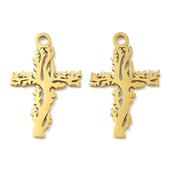 PandaHall Ion Plating(IP) 304 Stainless Steel Pendants, Laser Cut, Cross Charm, Golden, 18.5x12x1mm, Hole: 1.6mm 304 Stainless Steel Cross
PandaHall Ion Plating(IP) 304 Stainless Steel Pendants, Laser Cut, Cross Charm, Golden, 18.5x12x1mm, Hole: 1.6mm 304 Stainless Steel Cross