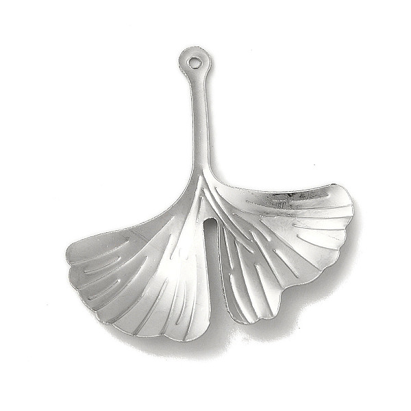 PandaHall 304 Stainless Steel Pendants, Ginkgo Leaf Charm, Stainless Steel Color, 29x25.5x2mm, Hole: 0.9mm 304 Stainless Steel Leaf
PandaHall 304 Stainless Steel Pendants, Ginkgo Leaf Charm, Stainless Steel Color, 29x25.5x2mm, Hole: 0.9mm 304 Stainless Steel Leaf
