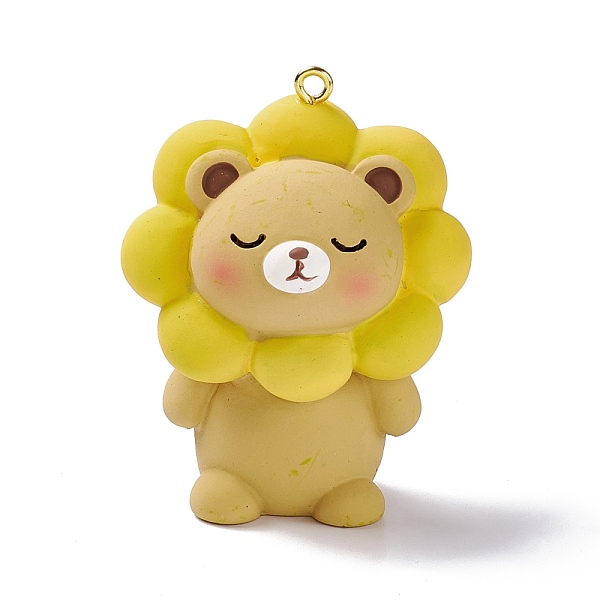 PandaHall Opaque PVC Plastic Big Pendants, with Golden Tone Iron Loops, Animal Charm, Gold, Bear Pattern, 55.5x44x30mm, Hole: 2mm Iron+Resin...
PandaHall Opaque PVC Plastic Big Pendants, with Golden Tone Iron Loops, Animal Charm, Gold, Bear Pattern, 55.5x44x30mm, Hole: 2mm Iron+Resin...