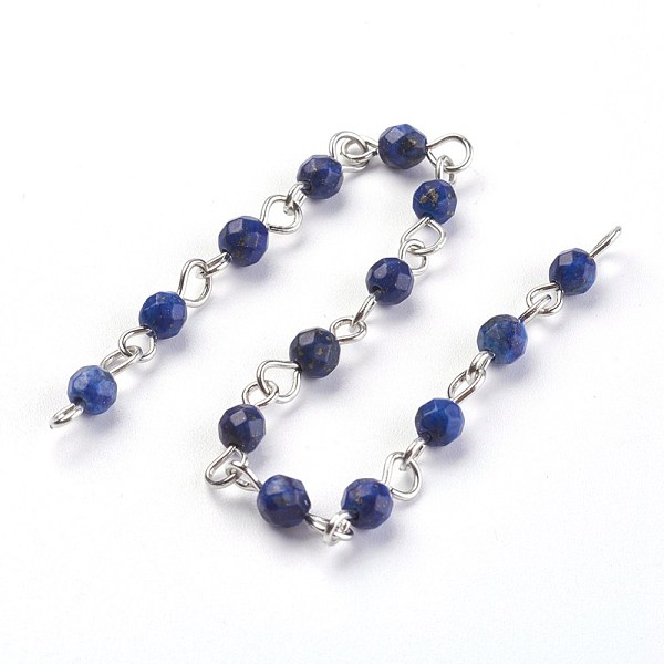 PandaHall Handmade Natural Lapis Lazuli Beads Chains, Unwelded, with Iron Eye Pin, Round, Faceted, Platinum, 12~12.5x4~4.5mm, about 39.37...
PandaHall Handmade Natural Lapis Lazuli Beads Chains, Unwelded, with Iron Eye Pin, Round, Faceted, Platinum, 12~12.5x4~4.5mm, about 39.37...