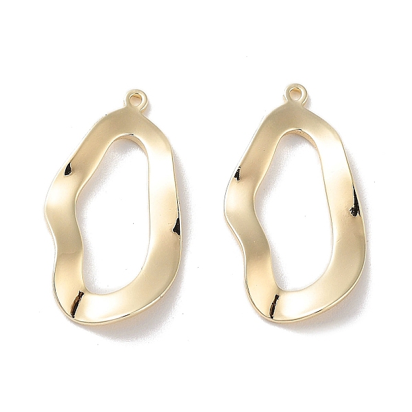 PandaHall Brass Pendants, Irregular Ring Shape, Real 18K Gold Plated, 21x11x1.5mm, Hole: 0.8mm Brass Ring
PandaHall Brass Pendants, Irregular Ring Shape, Real 18K Gold Plated, 21x11x1.5mm, Hole: 0.8mm Brass Ring