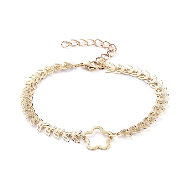 PandaHall Link Bracelets, with Brass Cobs Chains & Lobster Claw Clasps & Flower Linking Rings, Golden, 7-1/2 inch(19cm), Flower: about...
PandaHall Link Bracelets, with Brass Cobs Chains & Lobster Claw Clasps & Flower Linking Rings, Golden, 7-1/2 inch(19cm), Flower: about...
