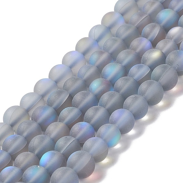 PandaHall Synthetic Moonstone Beads Strands, Frosted, Round, Light Grey, 6mm, Hole: 1mm, about 60~64pcs/strand, 14.76''~15.55''(37.5~39.5cm)...
PandaHall Synthetic Moonstone Beads Strands, Frosted, Round, Light Grey, 6mm, Hole: 1mm, about 60~64pcs/strand, 14.76''~15.55''(37.5~39.5cm)...