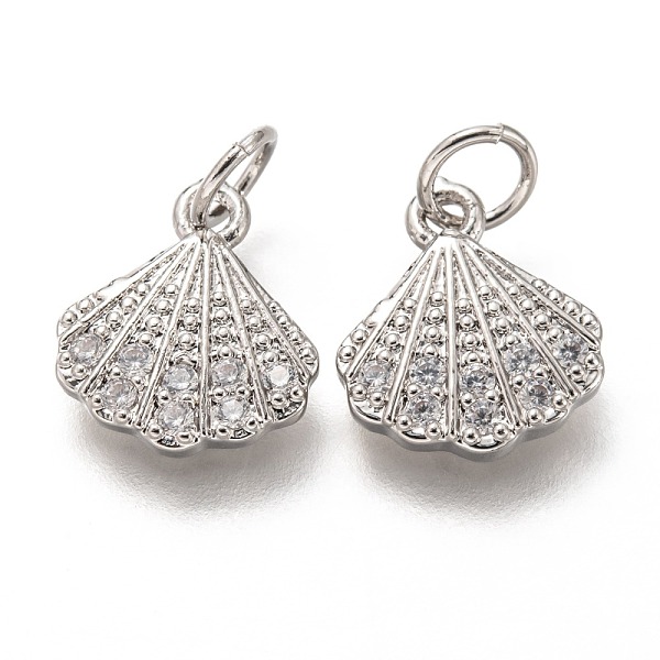 PandaHall Brass Micro Pave Clear Cubic Zirconia Charms, Long-Lasting Plated, with Jump Ring, Shell Shape, Platinum, 12x10x2mm, Jump Ring...
PandaHall Brass Micro Pave Clear Cubic Zirconia Charms, Long-Lasting Plated, with Jump Ring, Shell Shape, Platinum, 12x10x2mm, Jump Ring...