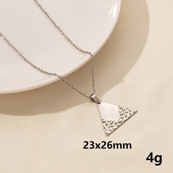 PandaHall Stylish Stainless Steel Geometric Triangle Pendant Necklace for Women Stainless Steel
PandaHall Stylish Stainless Steel Geometric Triangle Pendant Necklace for Women Stainless Steel