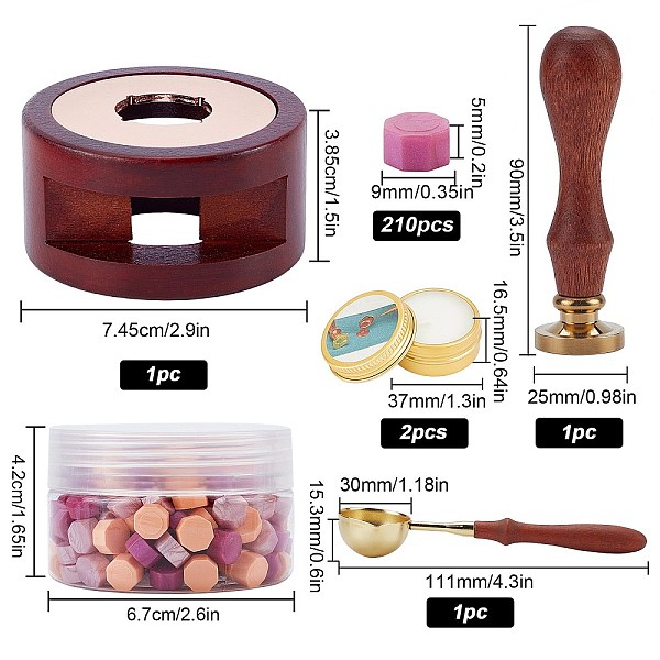 PandaHall CRASPIRE DIY Scrapbook Making Kits, Including Sealing Wax Particle, Round Sealing Wax Stove, Brass Wax Seal Stamp and Wood Handle..., Multicolor
PandaHall CRASPIRE DIY Scrapbook Making Kits, Including Sealing Wax Particle, Round Sealing Wax Stove, Brass Wax Seal Stamp and Wood Handle..., Multicolor