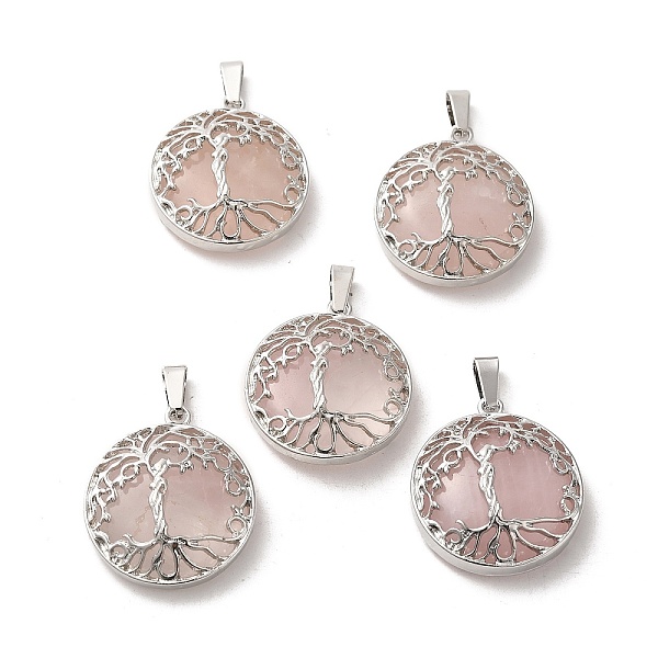 PandaHall Natural Rose Quartz Pendants, Tree of Life Charms with Platinum Plated Alloy Findings, 31x27mm Rose Quartz Tree of Life
PandaHall Natural Rose Quartz Pendants, Tree of Life Charms with Platinum Plated Alloy Findings, 31x27mm Rose Quartz Tree of Life