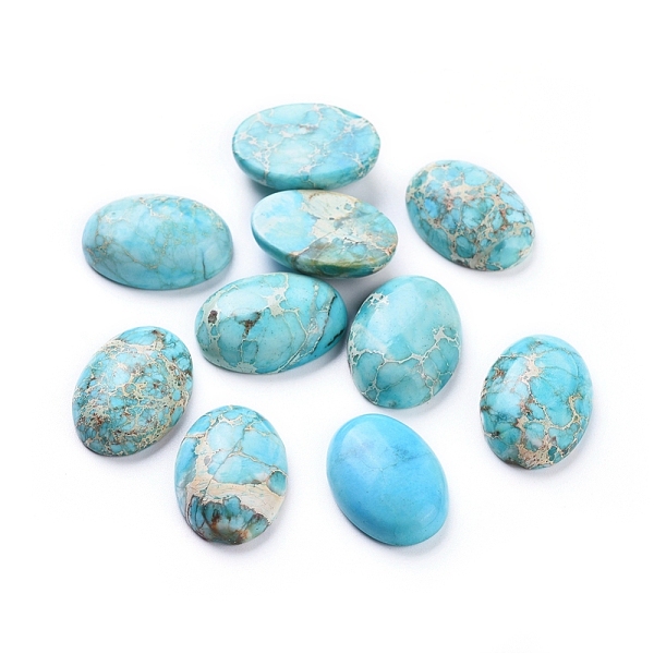 PandaHall Natural Regalite/Imperial Jasper/Sea Sediment Jasper Cabochons, Dyed, Oval, Turquoise, 18x13x5.1mm Imperial Jasper Oval Green
PandaHall Natural Regalite/Imperial Jasper/Sea Sediment Jasper Cabochons, Dyed, Oval, Turquoise, 18x13x5.1mm Imperial Jasper Oval Green