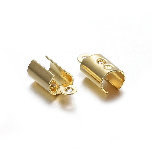 PandaHall 304 Stainless Steel Folding Crimp Ends, Fold Over Crimp Cord Ends, Golden, 10x4.5x3.5mm, Hole: 1mm, Inner Diameter: 3.5x4mm 304...
PandaHall 304 Stainless Steel Folding Crimp Ends, Fold Over Crimp Cord Ends, Golden, 10x4.5x3.5mm, Hole: 1mm, Inner Diameter: 3.5x4mm 304...