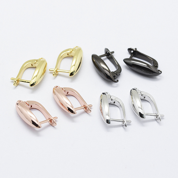 PandaHall Brass Hoop Earring Findings with Latch Back Closure, Mixed Color, 19x13~13.5x1mm, Hole: 1mm, Pin: 1mm Brass Multicolor
PandaHall Brass Hoop Earring Findings with Latch Back Closure, Mixed Color, 19x13~13.5x1mm, Hole: 1mm, Pin: 1mm Brass Multicolor