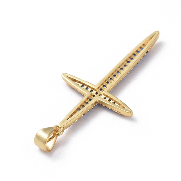 PandaHall Brass Micro Pave Cubic Zirconia Pendants, Cross, Blue, Golden, 38.8x20x2mm, Hole: 4x5mm Brass+Cubic Zirconia Cross Blue
PandaHall Brass Micro Pave Cubic Zirconia Pendants, Cross, Blue, Golden, 38.8x20x2mm, Hole: 4x5mm Brass+Cubic Zirconia Cross Blue