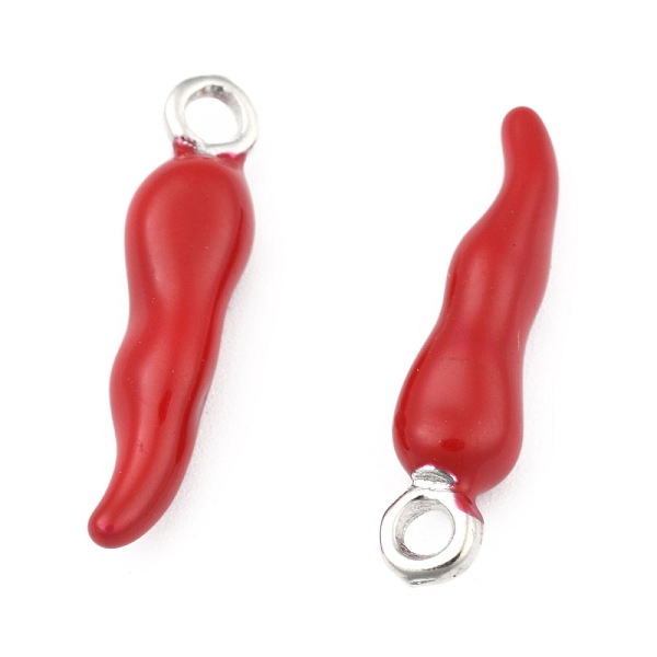 PandaHall Brass Enamel Pendants, Horn of Plenty, Italian Horn Cornicello, Platinum, Red, 20x5mm Brass+Enamel Horn Red
PandaHall Brass Enamel Pendants, Horn of Plenty, Italian Horn Cornicello, Platinum, Red, 20x5mm Brass+Enamel Horn Red