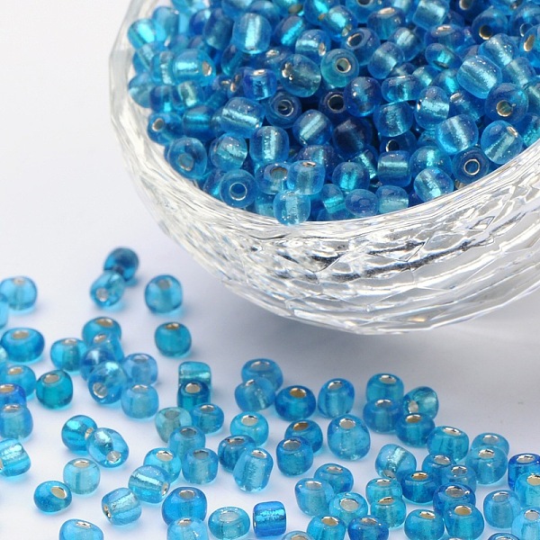 PandaHall (Repacking Service Available) 6/0 Glass Seed Beads, Silver Lined Round Hole, Round, Sky Blue, 4mm, Hole: 1.5mm, 12G/bag Glass
PandaHall (Repacking Service Available) 6/0 Glass Seed Beads, Silver Lined Round Hole, Round, Sky Blue, 4mm, Hole: 1.5mm, 12G/bag Glass
