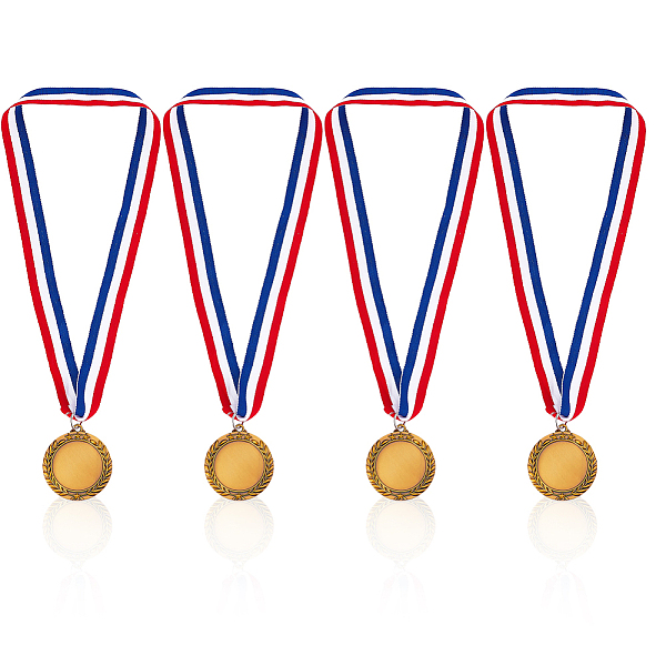 PandaHall GOMAKERER 4 Pcs Blank Award Medal, Antique Golden Zinc Alloy Make Your Own Medals with Polyester Neck Ribbon Winner Medals for...
PandaHall GOMAKERER 4 Pcs Blank Award Medal, Antique Golden Zinc Alloy Make Your Own Medals with Polyester Neck Ribbon Winner Medals for...