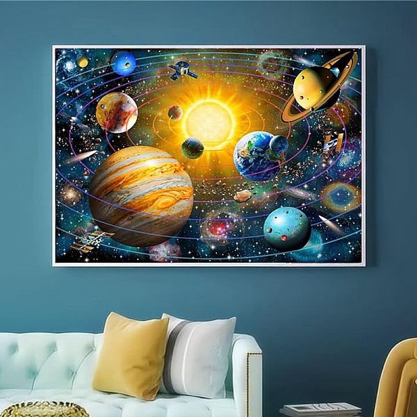 PandaHall DIY Diamond Painting Stickers Kits For Kids, including Resin Rhinestone, Diamond Sticky Pen, Tray Plate, Glue Clay, Planet..., Gold
PandaHall DIY Diamond Painting Stickers Kits For Kids, including Resin Rhinestone, Diamond Sticky Pen, Tray Plate, Glue Clay, Planet..., Gold