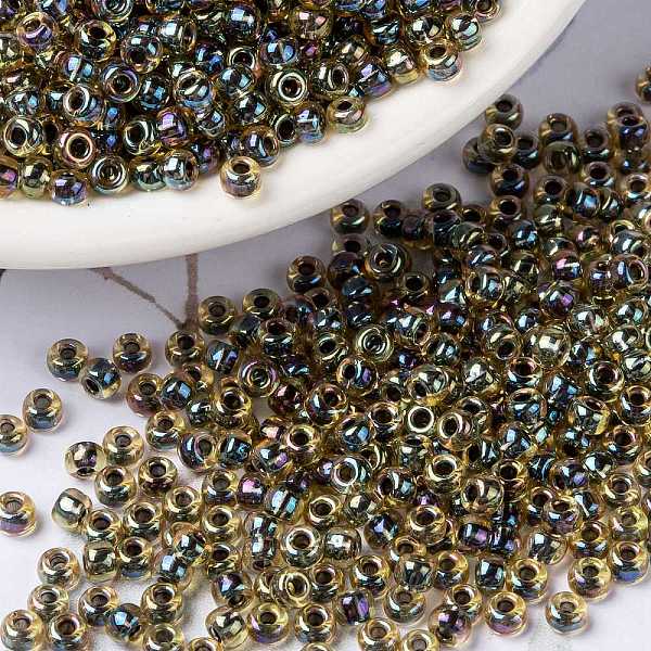PandaHall MIYUKI Round Rocailles Beads, Japanese Seed Beads, 8/0, (RR343) Dark Lime Lined Peridot, 8/0, 3mm, Hole: 1mm, about 422~455pcs/10g..., Green
PandaHall MIYUKI Round Rocailles Beads, Japanese Seed Beads, 8/0, (RR343) Dark Lime Lined Peridot, 8/0, 3mm, Hole: 1mm, about 422~455pcs/10g..., Green