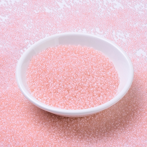 PandaHall MIYUKI Round Rocailles Beads, Japanese Seed Beads, 11/0, (RR1923) Semi-Frosted Pale Pink Lined Crystal, 2x1.3mm, Hole: 0.8mm...
PandaHall MIYUKI Round Rocailles Beads, Japanese Seed Beads, 11/0, (RR1923) Semi-Frosted Pale Pink Lined Crystal, 2x1.3mm, Hole: 0.8mm...