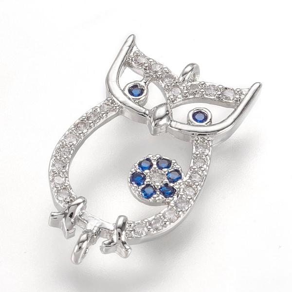 PandaHall Brass Micro Pave Cubic Zirconia Links, Owl, Real Platinum Plated, 20x11x2mm, Hole: 1mm Brass+Cubic Zirconia Owl Clear
PandaHall Brass Micro Pave Cubic Zirconia Links, Owl, Real Platinum Plated, 20x11x2mm, Hole: 1mm Brass+Cubic Zirconia Owl Clear