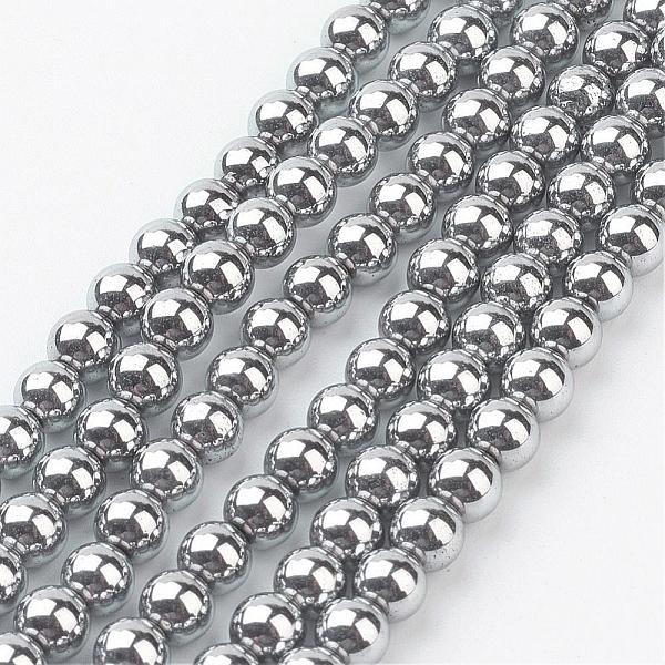 PandaHall Vacuum Plating Non-Magnetic Synthetic Hematite Beads Strands, Round, Platinum Plated, 4mm, Hole: 1mm, about 100pcs/strand, 15.7..., Silver
PandaHall Vacuum Plating Non-Magnetic Synthetic Hematite Beads Strands, Round, Platinum Plated, 4mm, Hole: 1mm, about 100pcs/strand, 15.7..., Silver