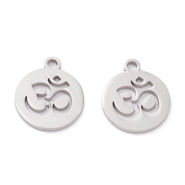 PandaHall 201 Stainless Steel Pendants, Laser Cut, Manual Polishing, Flat Round with Ohm, Stainless Steel Color, 14x12x1mm, Hole: 1.6mm 201...
PandaHall 201 Stainless Steel Pendants, Laser Cut, Manual Polishing, Flat Round with Ohm, Stainless Steel Color, 14x12x1mm, Hole: 1.6mm 201...