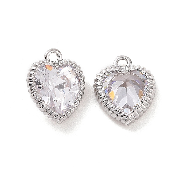PandaHall Brass Pendants with Clear Glass, Heart Charms, Platinum, 9x7.5x3.5mm, Hole: 1mm Brass+Glass Heart Clear
PandaHall Brass Pendants with Clear Glass, Heart Charms, Platinum, 9x7.5x3.5mm, Hole: 1mm Brass+Glass Heart Clear