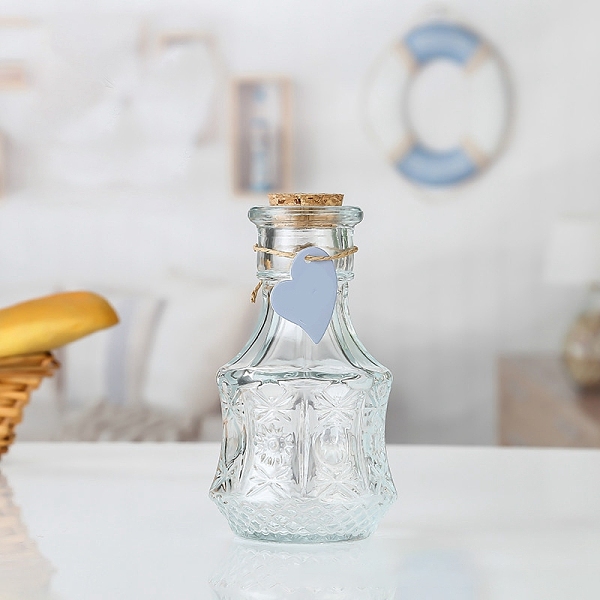 PandaHall Glass Bead Containers, Wishing Bottles, with Cork, Flower, 8x14cm Glass Flower Clear
PandaHall Glass Bead Containers, Wishing Bottles, with Cork, Flower, 8x14cm Glass Flower Clear