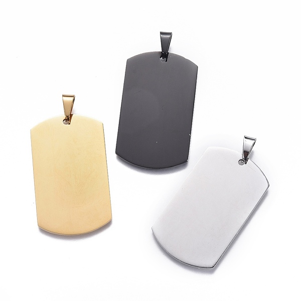 PandaHall 201 Stainless Steel Stamping Blank Tag Pendants, Rectangle, Mixed Color, 50x29x1.5mm, Hole: 9x3mm 201 Stainless Steel Rectangle
PandaHall 201 Stainless Steel Stamping Blank Tag Pendants, Rectangle, Mixed Color, 50x29x1.5mm, Hole: 9x3mm 201 Stainless Steel Rectangle