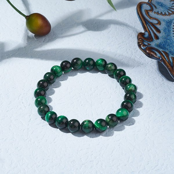 PandaHall 8.5mm Round Dyed Natural Tiger Eye Beads Stretch Bracelet for Girl Women, Green, Inner Diameter: 2 inch(5.2cm), Beads: 8.5mm Tiger...
PandaHall 8.5mm Round Dyed Natural Tiger Eye Beads Stretch Bracelet for Girl Women, Green, Inner Diameter: 2 inch(5.2cm), Beads: 8.5mm Tiger...