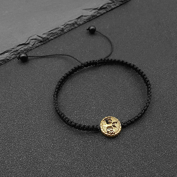 PandaHall Alloy Tree of Life Bead Braided Bead Bracelets, Adjustable Polyester Cord Bracelets for Women, Light Gold, 6-1/4 inch(16cm) Alloy..., Black
PandaHall Alloy Tree of Life Bead Braided Bead Bracelets, Adjustable Polyester Cord Bracelets for Women, Light Gold, 6-1/4 inch(16cm) Alloy..., Black