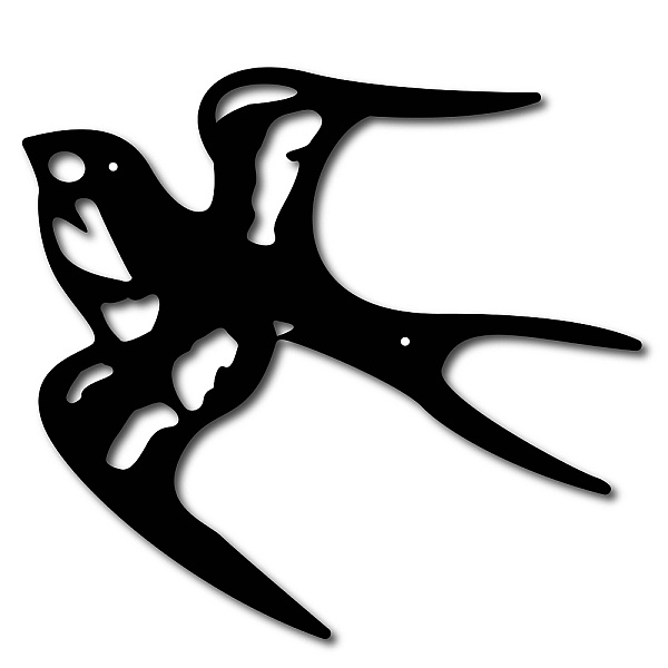 PandaHall Iron Pendant Decorations, for Outdoor Garden Decoration, Swallow, Electrophoresis Black, 23x25cm Iron Bird Black
PandaHall Iron Pendant Decorations, for Outdoor Garden Decoration, Swallow, Electrophoresis Black, 23x25cm Iron Bird Black