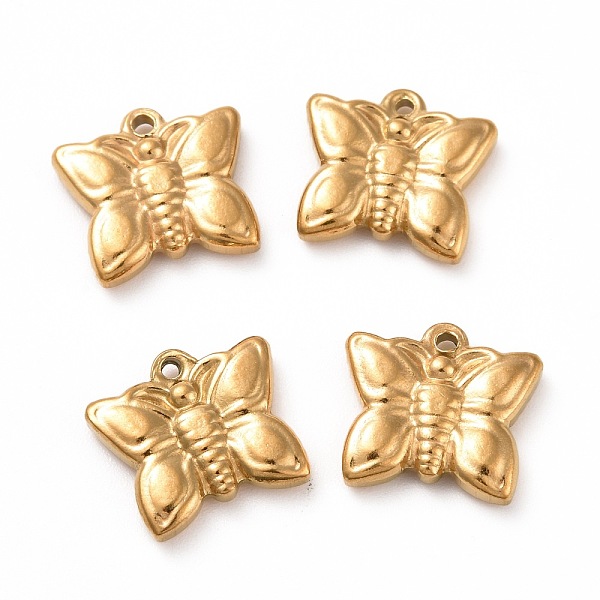 PandaHall 201 Stainless Steel Charms, Butterfly, Golden, 12.5x14x3mm, Hole: 1mm 201 Stainless Steel Butterfly
PandaHall 201 Stainless Steel Charms, Butterfly, Golden, 12.5x14x3mm, Hole: 1mm 201 Stainless Steel Butterfly