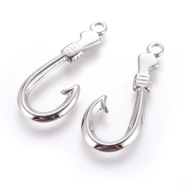 PandaHall 304 Stainless Steel Hook and S-Hook Clasps, Fish Hook Charms, Stainless Steel Color, 37x15.5x2.5mm, Hole: 2.5mm 304 Stainless...
PandaHall 304 Stainless Steel Hook and S-Hook Clasps, Fish Hook Charms, Stainless Steel Color, 37x15.5x2.5mm, Hole: 2.5mm 304 Stainless...