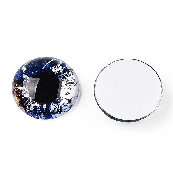 PandaHall Glass Cabochons, Half Round with Eye, Medium Blue, 20x6.5mm Glass Half Round
PandaHall Glass Cabochons, Half Round with Eye, Medium Blue, 20x6.5mm Glass Half Round