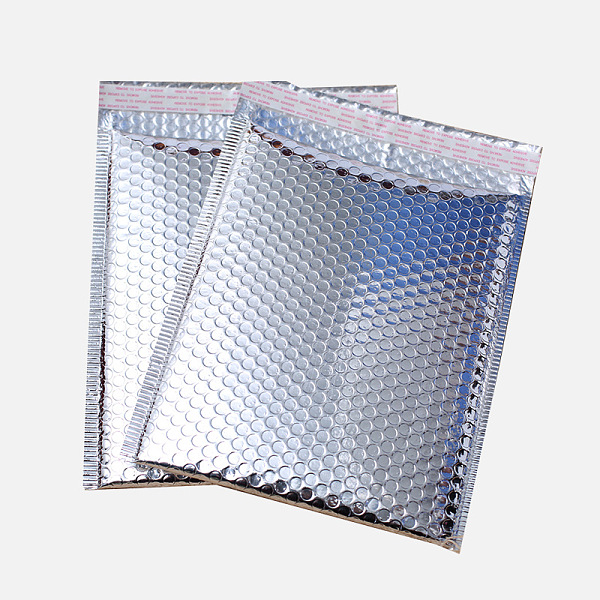 PandaHall Matte Film Package Bags, Bubble Mailer, Padded Envelopes, Rectangle, Silver, 27.5x18x0.6cm Polyethylene None Silver
PandaHall Matte Film Package Bags, Bubble Mailer, Padded Envelopes, Rectangle, Silver, 27.5x18x0.6cm Polyethylene None Silver